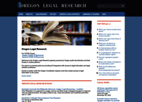 Oregonlegalresearch.com thumbnail