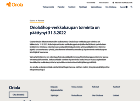 Oriolashop.fi thumbnail