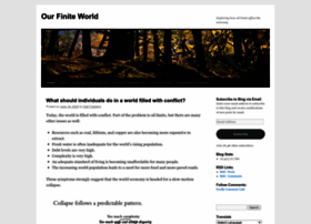 Ourfiniteworld.com thumbnail