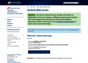 Outlookweb.montana.edu thumbnail