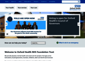 Oxfordhealth.nhs.uk thumbnail