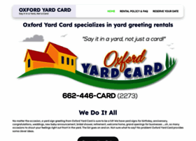 Oxfordyardcard.com thumbnail
