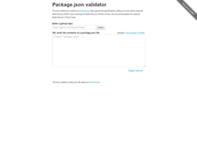 Package-json-validator.com thumbnail