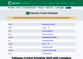 Pakistan.cricketschedule.com thumbnail