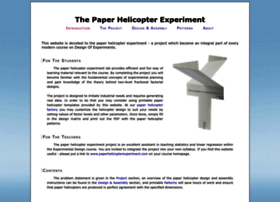 Paperhelicopterexperiment.com thumbnail