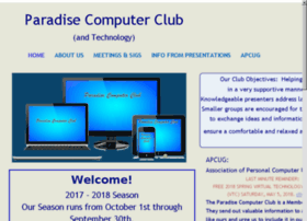 Paradisecomputerclub.org thumbnail