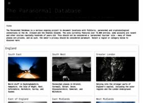 Paranormaldatabase.com thumbnail