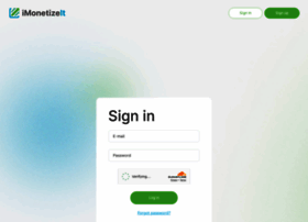 partner.imonetizeit.com at WI. Log in - iMonetizeIt