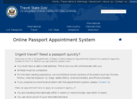 Passportappointment.travel.state.gov thumbnail