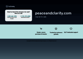 Peaceandclarity.com thumbnail