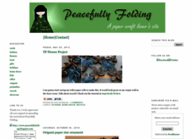 Peacefullyfolding.blogspot.com thumbnail
