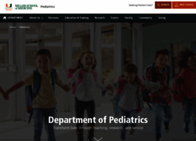 Pediatrics.med.miami.edu thumbnail