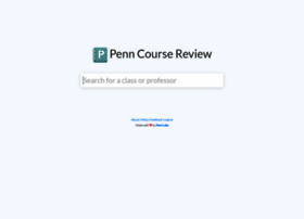 Penncoursereview.com thumbnail