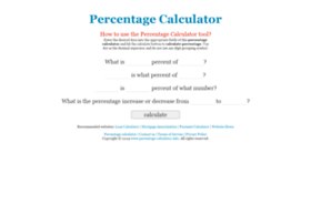 Percentage-calculator.info thumbnail