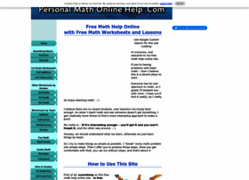 Personal-math-online-help.com thumbnail