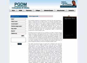 Pgdmcollegesindia.in thumbnail