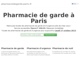 Pharmaciedegarde-paris.fr thumbnail