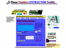 Phonenumberextractor.com thumbnail