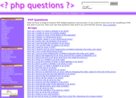 Php-questions.com thumbnail