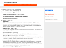 Phpinterviewquestions.co.in thumbnail