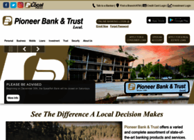 Pioneerbankandtrust.com thumbnail