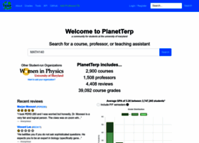 Planetterp.com thumbnail