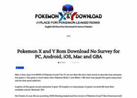 Pokemonxandydownload Com At Wi Pokemon X And Y Rom Download English 3ds Rom Free Download No Survey