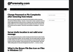 Poremsky.com thumbnail