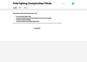 Pridefightingchampionshipstribute.com thumbnail