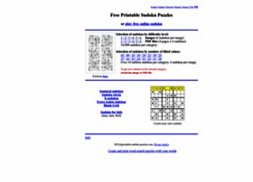 Printable-sudoku-puzzles.com thumbnail