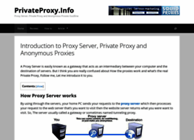 Privateproxy.info thumbnail