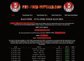 Pro-fixed-matches.com thumbnail