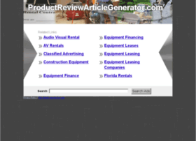 Productreviewarticlegenerator.com thumbnail