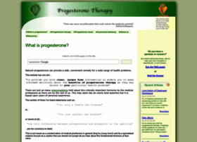 Progesteronetherapy.com thumbnail