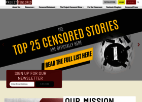 Projectcensored.org thumbnail