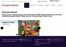 Prosapiagenetics.com thumbnail