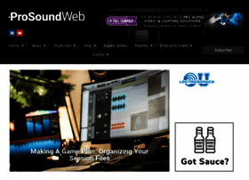 Prosoundweb.com thumbnail