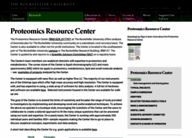 Proteomics.rockefeller.edu thumbnail