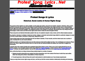 Protestsonglyrics.net thumbnail