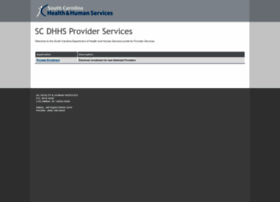 Providerservices.scdhhs.gov thumbnail