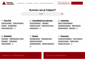 Provincieantwerpen.be thumbnail