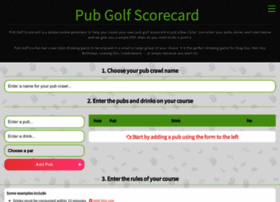 Pubgolfscorecard.co.uk thumbnail Pubgolfscorecard.co.uk thumbnail