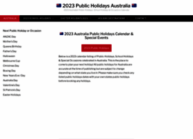 Publicholidaysaustralia.com.au thumbnail