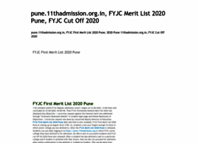 Pune.11thonlineadmission.net thumbnail