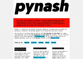 Pynash.org thumbnail