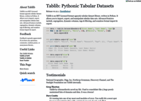 Python-tablib.org thumbnail