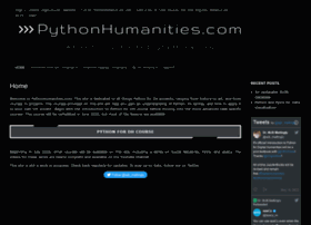 Pythonhumanities.com thumbnail