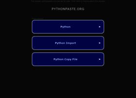 Pythonpaste.org thumbnail