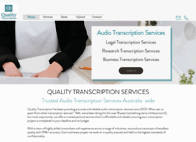 Qualitytranscription.com.au thumbnail