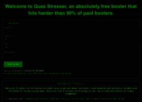 ddosing a site using quez stresser
